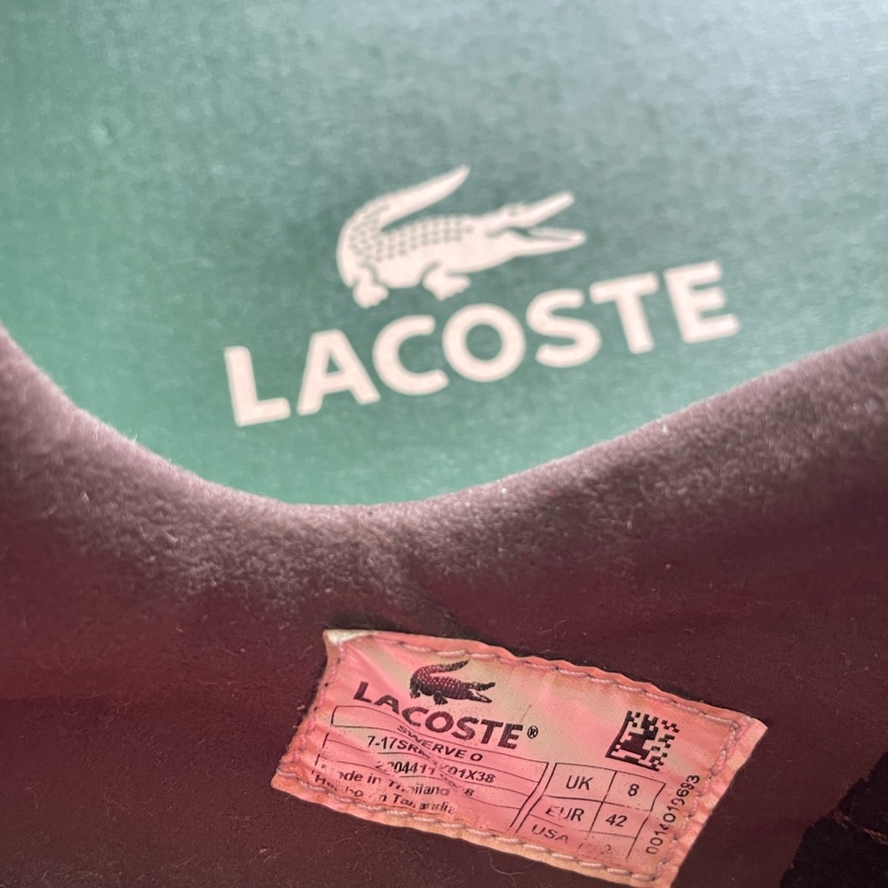 Vintage 2009 Lacoste Swerve O Low-Profile Sneaker Ostrich - Picture 8 of 9